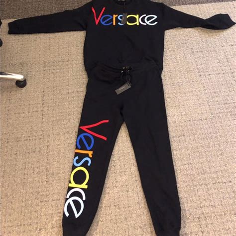 versace 2 piece sweat suit|Versace suits price.